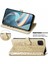 Oppo A92S Için Kılıf Çevir Cüzdan Kabartmalı Kapak Etui Housse Kedi Köpek Desen - Altın (Yurt Dışından) 4