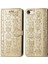 Dava iPhone Se 2020/8/7 Flip Cüzdan Kabartmalı Kapak Etui Housse Kedi Köpek Desen - Altın (Yurt Dışından) 3