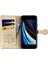 Dava iPhone Se 2020/8/7 Flip Cüzdan Kabartmalı Kapak Etui Housse Kedi Köpek Desen - Altın (Yurt Dışından) 4