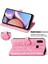 Kılıf Samsung Galaxy A10S Çevir Cüzdan Kabartmalı Kapak Etui Housse Kedi Köpek Desen - Pembe (Yurt Dışından) 5