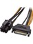6 Pin Pcı-E Dişi To 15 Pin Sata Erkek Power Güç Kablosu 30 cm 2