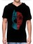 Yarım Kahraman Siyah Kapşonlu Kısa Kollu Erkek T-Shirt 1