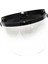 3-Snap Açık / Yarım Yüz Motosiklet Kask Ayna Kalkanı ile Flip Visor Clear 1