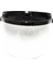 3-Snap Açık / Yarım Yüz Motosiklet Kask Ayna Kalkanı ile Flip Visor Clear 2