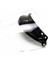 3-Snap Açık / Yarım Yüz Motosiklet Kask Ayna Kalkanı ile Flip Visor Clear 3