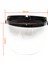 3-Snap Açık / Yarım Yüz Motosiklet Kask Ayna Kalkanı ile Flip Visor Clear 4