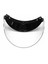 3-Snap Açık / Yarım Yüz Motosiklet Kask Ayna Kalkanı ile Flip Visor Clear 5
