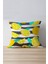 Çift Tarafı Baskılı Limonlu Sarı Yeşil Yastık Kırlent Kılıfı 913-CT 1
