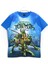 Erkek Çocuk Ninja Turtles 3D Baskılı T-Shirt Mavi 1