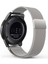 Samsung Galaxy Watch 5 ve Watch 4 Uyumlu Loop Metal Hasır Kordon 20mm (Gümüş) 2