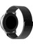 Amazfit Gts Uyumlu Milano Loop Metal Hasır Kordon 20MM (Siyah) 1