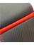 Vw Passat B7 Dikme Direksiyon Kılıfı Karbon-Alkantra Kırmızı 2