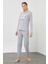 Peluş Baskılı Pijama Takım 4