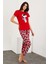 Baskılı Kısa Kol Pijama Takım 3