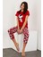 Baskılı Kısa Kol Pijama Takım 4