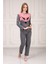 Baskılı Interlok Kadın Pijama Takım 1