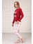 Baskılı V Yaka Pijama Takım 4