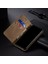 Honor 60 Için Retro Kot Deri Flip Cüzdan Standlı Kılıf Kapaklı - Haki (Yurt Dışından) 3