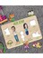 Toys Çocuklara Özel Ailem Konseptli(3 Kişilik) Ahşap Eğitici Yapboz Puzzle 2