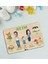 Toys Çocuklara Özel Ailem Konseptli(3 Kişilik) Ahşap Eğitici Yapboz Puzzle 3