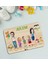 Toys Çocuklara Özel Ailem Konseptli(5 Kişilik) Ahşap Eğitici Yapboz Puzzle-Model 8 3