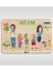 Toys Çocuklara Özel Ailem Konseptli(5 Kişilik) Ahşap Eğitici Yapboz Puzzle-Model 8 5