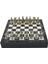 Gifthome Orta Boy Metal Osmanlı-Bizans Satranç Takımı Parlak ve Mermer Desenli Sandıklı Mdf Tahtası (36X36X6 Cm.) 1