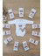 Aylık Badi Set 12 Ay Her Ay Özel Baskılı Uzun Kollu Çıtçıtlı Kız Erkek Unisex Body 2