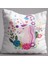 Pembe Unicorn Desenli Dijital Baskılı Çoçuk Çift Taraflı Kırlent Kılıfı - OTYK505-CT 1