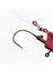 10 Adet Kırmızı Aldespin Swimbait Hooks ile Parlayan Tipi Kafa Jigs 4