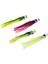 4x 3D Gözler Ahtapot Kalamar Etek Lure Trolling Etek Lures Jet Head Lures 4