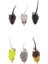 6 Adet 3D Göz Fareler Baits Kurbağa Topwater Sıçan Lures Yapay Balıkçılık Lures 10 cm / 10G(Yurt Dışından) 1