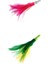 Pembe + Yeşil Balıkçılık Cazibesi 14 cm 32G Reçine Kafa Tüyü Trolling Marlin Lure 1