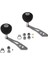 2 Adet Balıkçılık Reel Kolu Titreleri ile Oval Topuzu Baitcasting Için Değiştirme 1