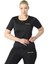 Yeni Sezon Spor Kısakollu Fermuarlı Üst Unisex Sweet Sauna Termal Siyah 2