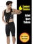 Sweet Sauna Yeni Sezon Spor Erkek Atlet Şort Takım Unisex Sweet Sauna Termal Siyah 1