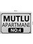 Apartman-Site Kapı Isimliği Kapı Tabelası 20X29 cm 2