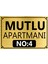 Apartman-Site Kapı Isimliği Kapı Tabelası 20X29 cm 2
