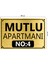 Apartman-Site Kapı Isimliği Kapı Tabelası 20X29 cm 3