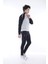 Erkek Slimfit Spor G2 Melanj (Açık Gri) Eşofman Takımı - 6733 4