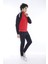 Erkek Spor Slimfit Kalıp, Dik Yaka, Lastik Paça, 4 Cepli,4 Mevsim Kırmızı Eşofman Takımı - 6733 4