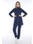 Kadın Spor Royal Fermuarlı, Cepli Tunik Eşofman Takımı - CC-6725 - 6725 5