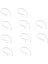 10 Parça Kulak Kancası Döngü Klip, Plantronics Için Bluetooth Değiştirme Bölümü 6.3mm H Açık (Yurt Dışından) 1