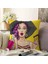 Real Homes Çift Taraflı Pop Art Resimli Dijital Baskılı Dekoratif Şönil Yastık Kırlent Kılıfı 1