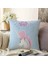 Çift Taraflı Baby Shower Unicorn At Tasarımlı Çocuk Odası Şönil Yastık Kırlent Kılıfı 1