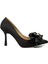 Siyah Saten Stiletto - Frıda 1