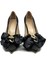 Siyah Saten Stiletto - Frıda 3