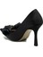 Siyah Saten Stiletto - Frıda 4