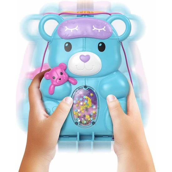 Polly Pocket Çanta Olabilen Micro Oyun Setleri GKJ63 - Teddy Bear Purse