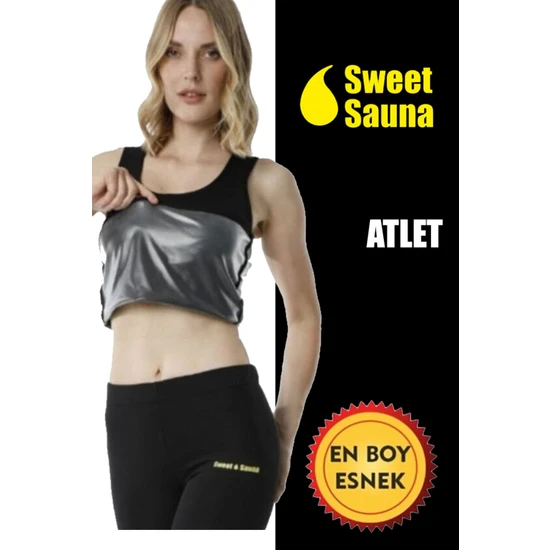 Sweet Sauna Ilkbahar Yaz Modası Askılı Atlet Unisex Sweet Sauna Termal Siyah